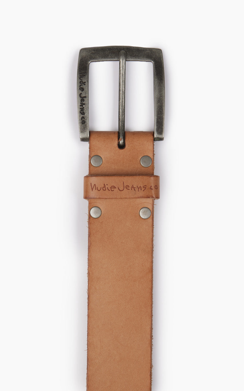 Nudie Jeans Stevesson Belt Studs Natural