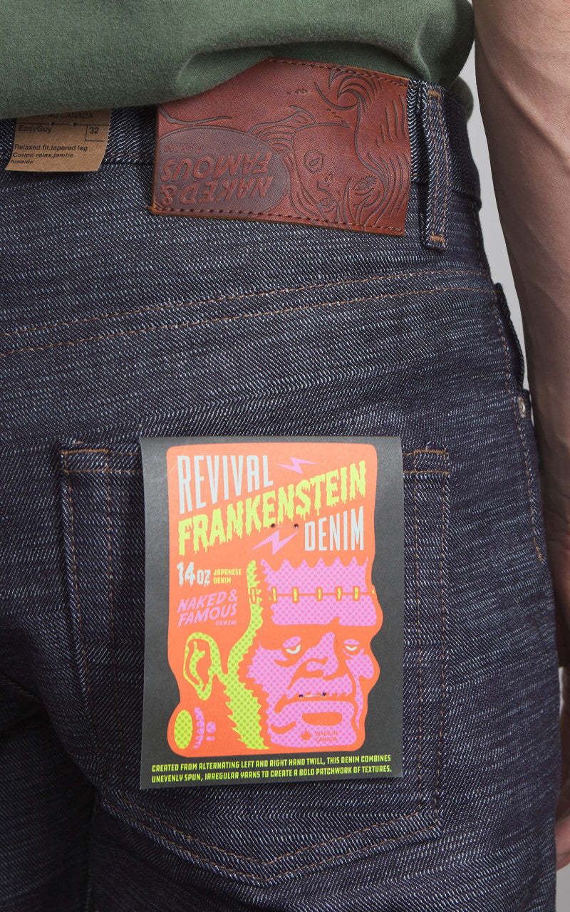 Naked & Famous Denim Easy Guy Revival Frankenstein Denim Indigo 14oz