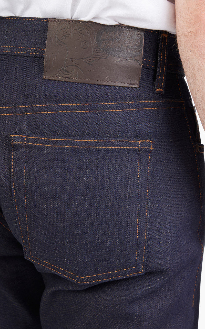 Naked & Famous Denim Weird Guy Double Dirty Fade Selvedge