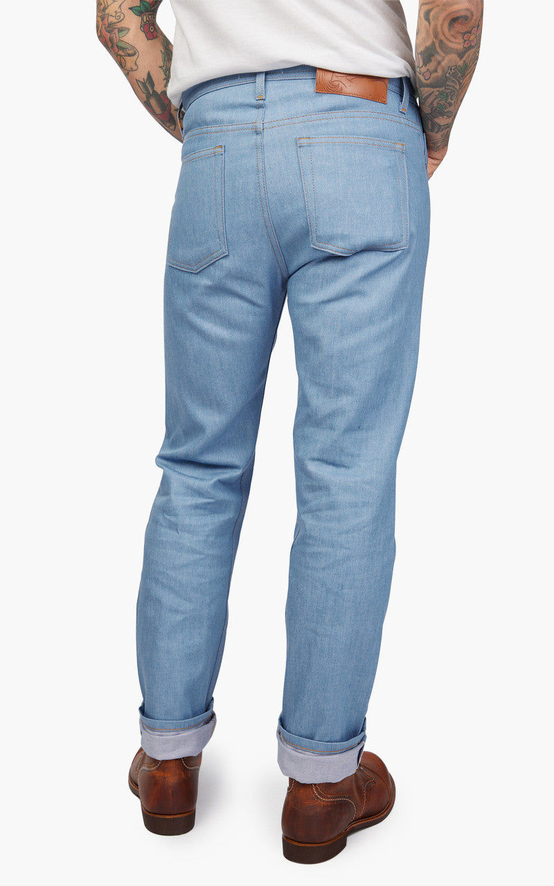 Naked & Famous Denim Weird Guy Sakura Sky Selvedge