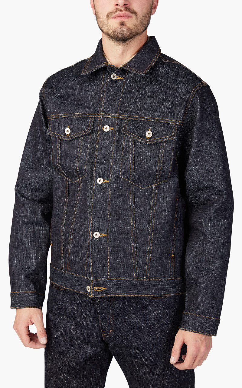 Naked & Famous Denim Denim Jacket Elephant 12 Indigo 20oz