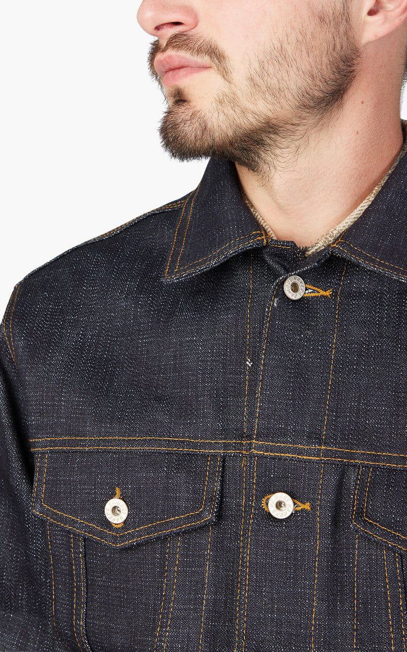 Naked & Famous Denim Denim Jacket Elephant 12 Indigo 20oz