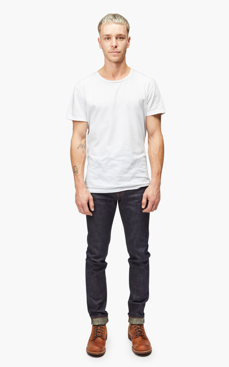 Naked & Famous Denim Super Guy Perfect Blue Slub Stretch Selvedge