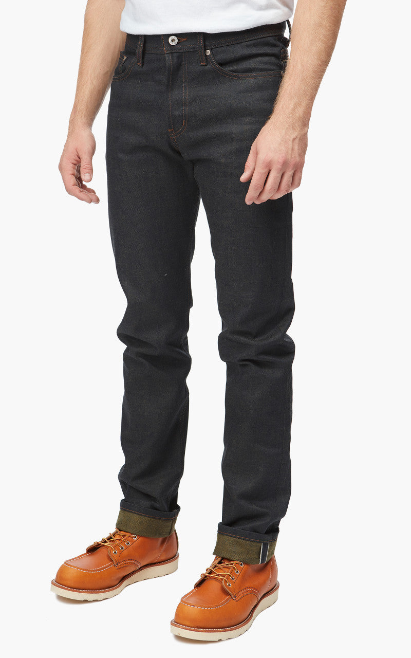 Naked & Famous Denim Weird Guy Catechu Selvedge Denim 12oz