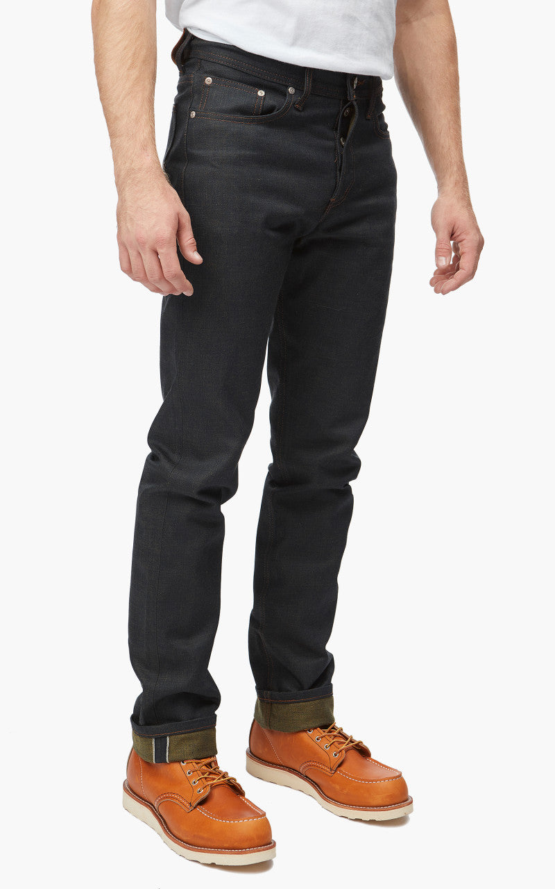 Naked & Famous Denim Weird Guy Catechu Selvedge Denim 12oz