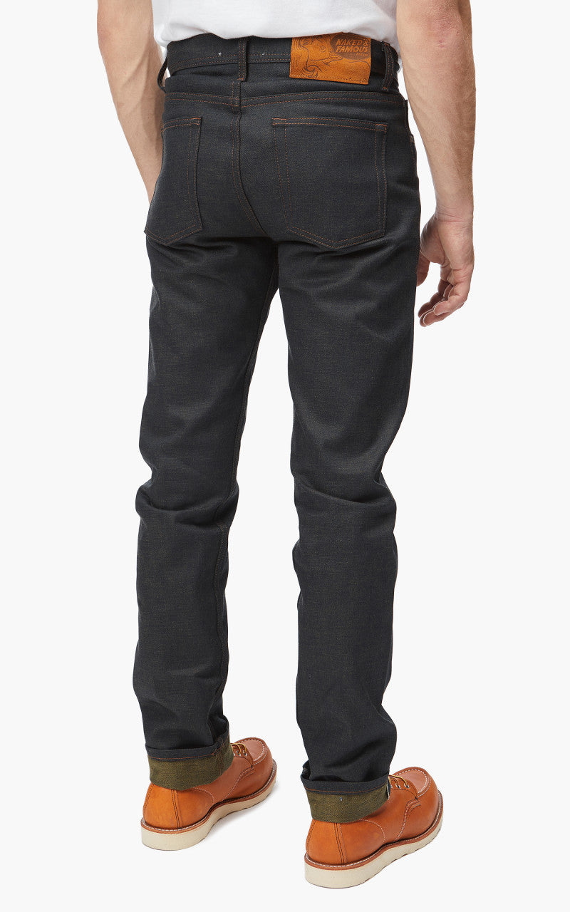 Naked & Famous Denim Weird Guy Catechu Selvedge Denim 12oz