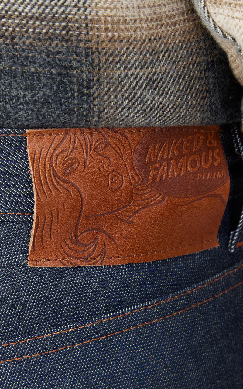 Naked & Famous Denim Easy Guy Natural Indigo Selvedge Raw Blue 12.5oz