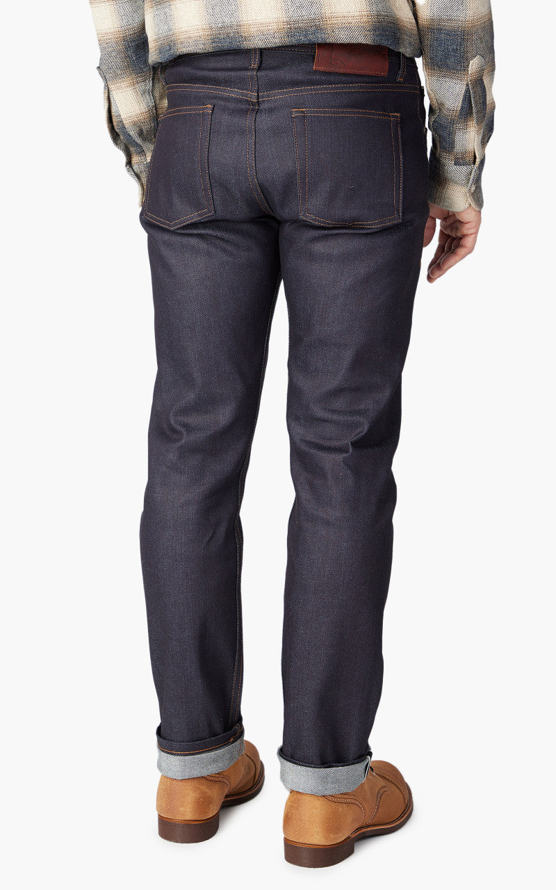 Naked & Famous Denim Weird Guy Nightshade Stretch Selvedge Indigo 12oz