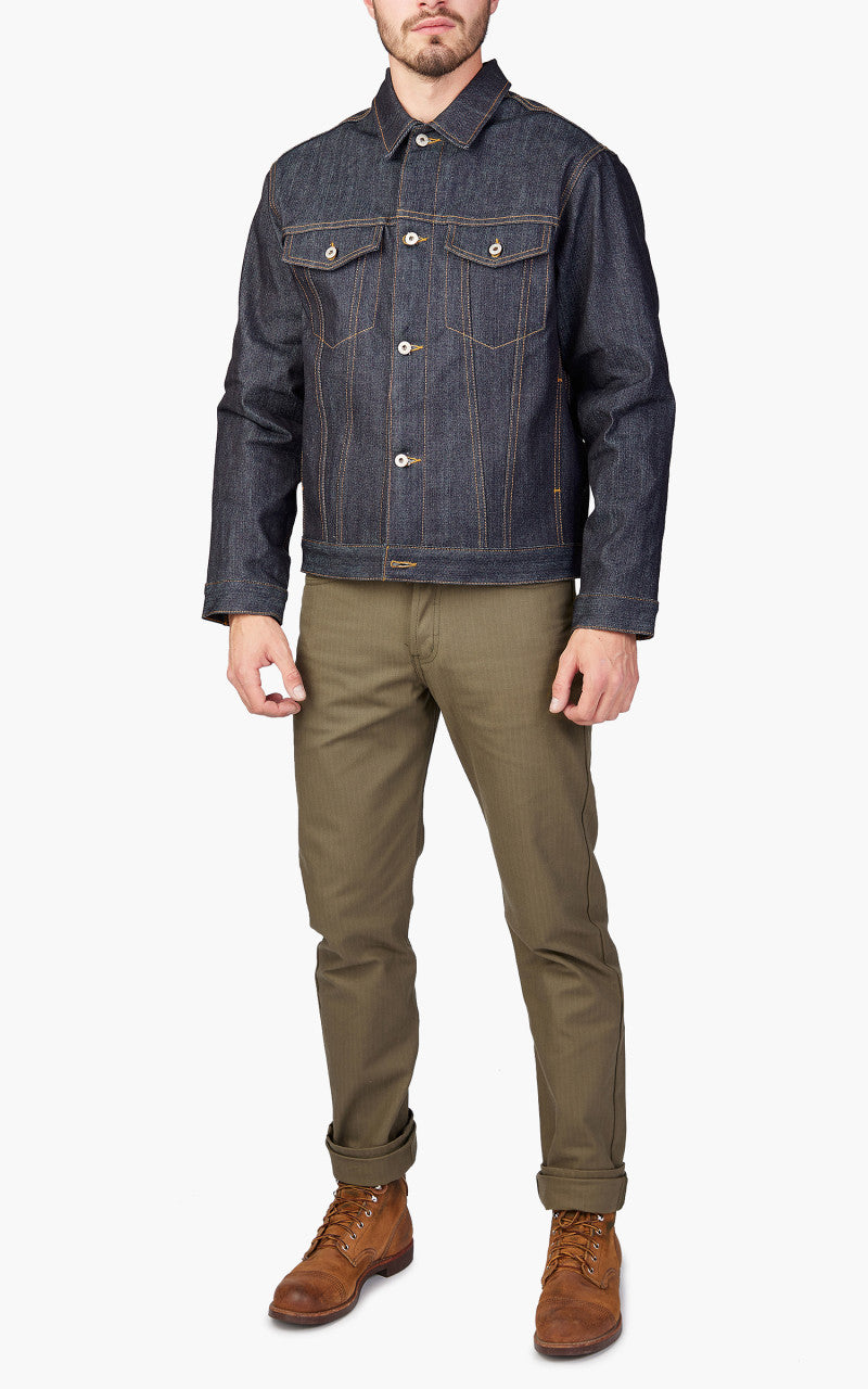 Naked & Famous Denim Lined Denim Jacket LHT Selvedge Indigo