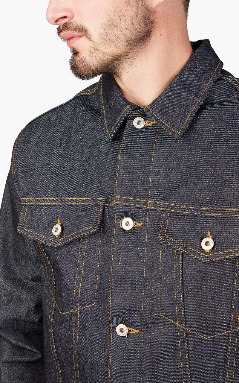 Naked & Famous Denim Lined Denim Jacket LHT Selvedge Indigo