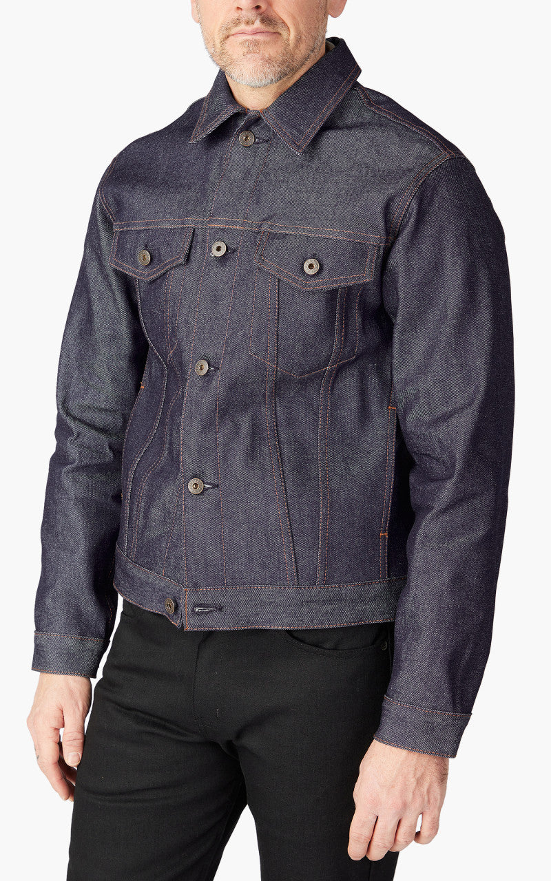 Naked & Famous Denim Denim Jacket Natural Indigo Selvedge Blue 12.5oz