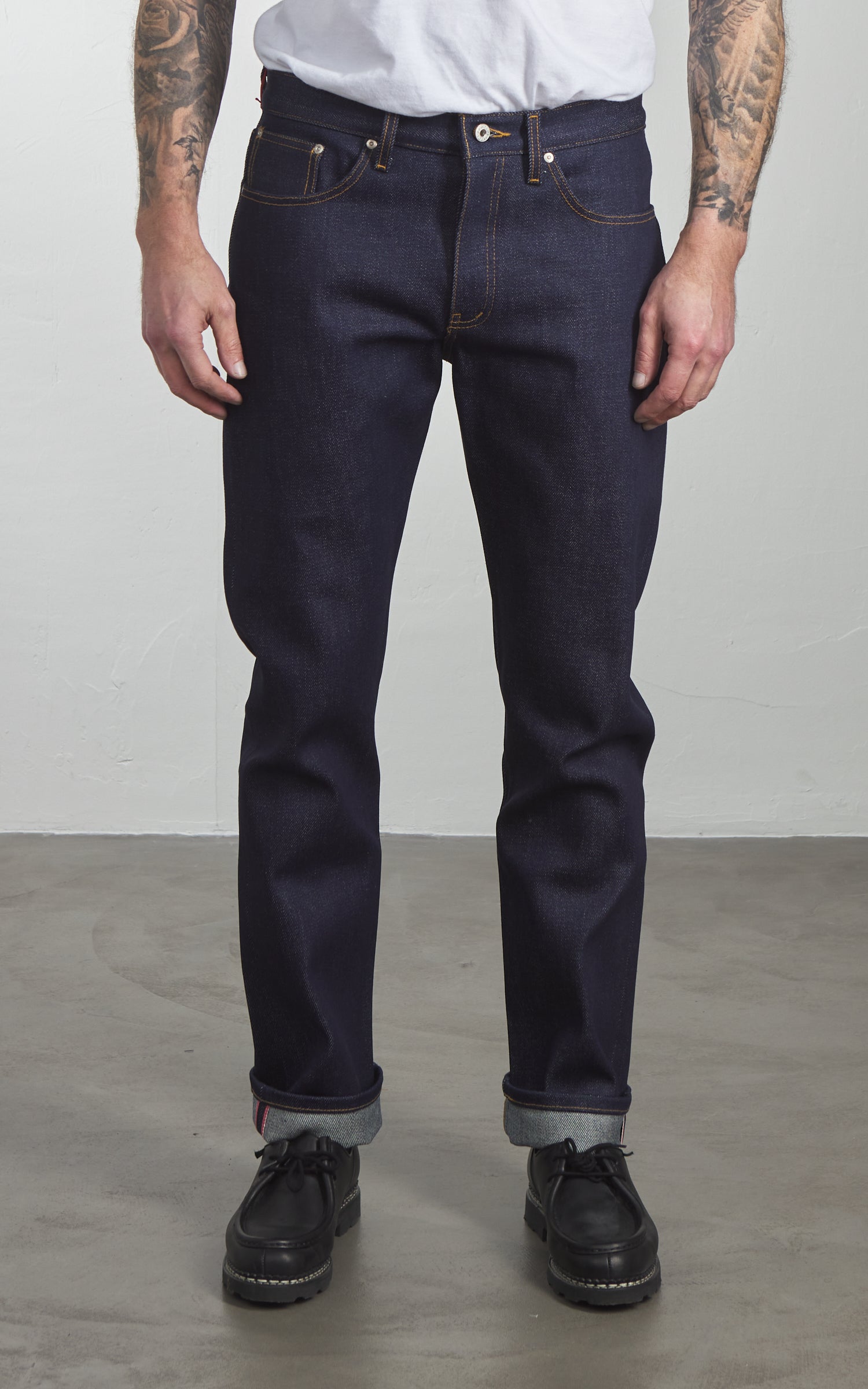 Naked & Famous Denim Weird Guy Elephant 14 - Dirty Elephant Selvedge Indigo 20oz