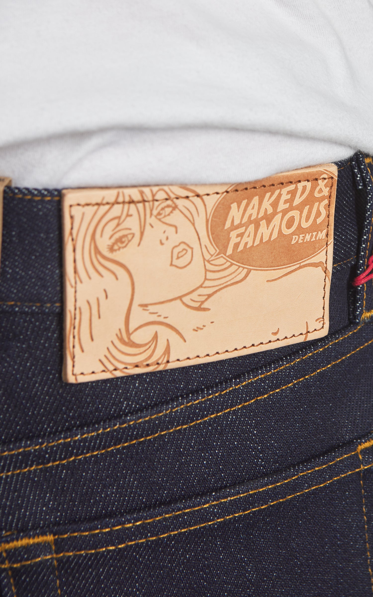 Naked & Famous Denim Weird Guy Elephant 14 - Dirty Elephant Selvedge Indigo 20oz
