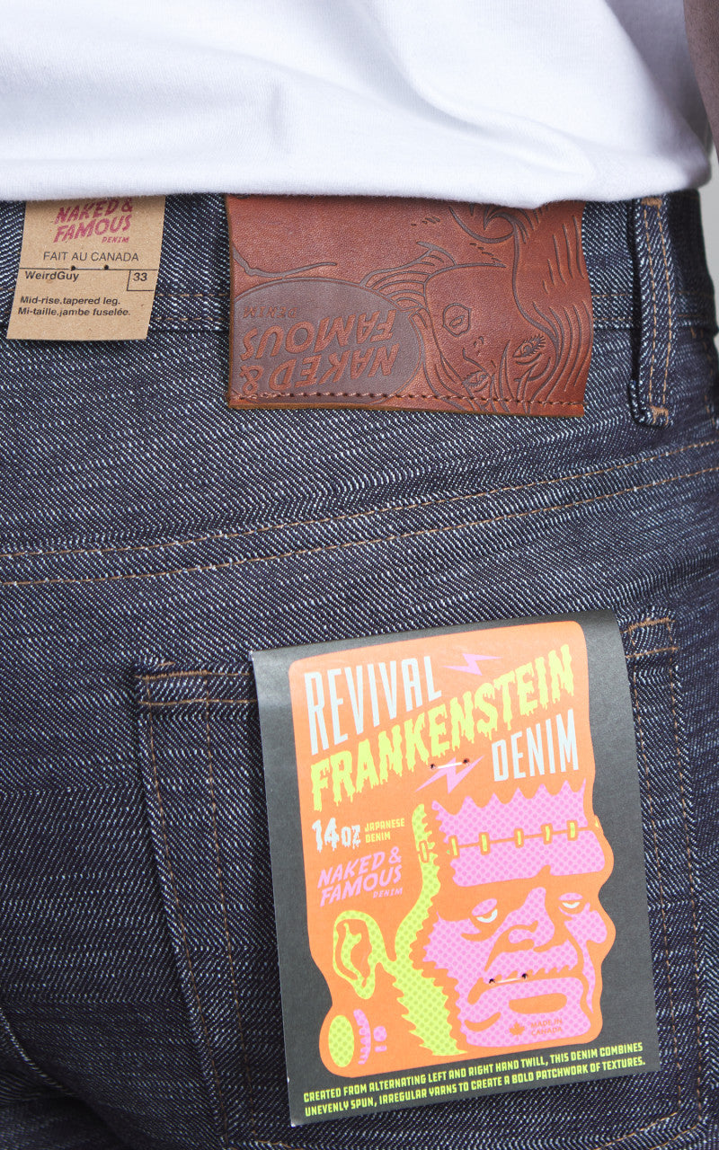 Naked & Famous Denim Weird Guy Revival Frankenstein Denim Indigo 14oz
