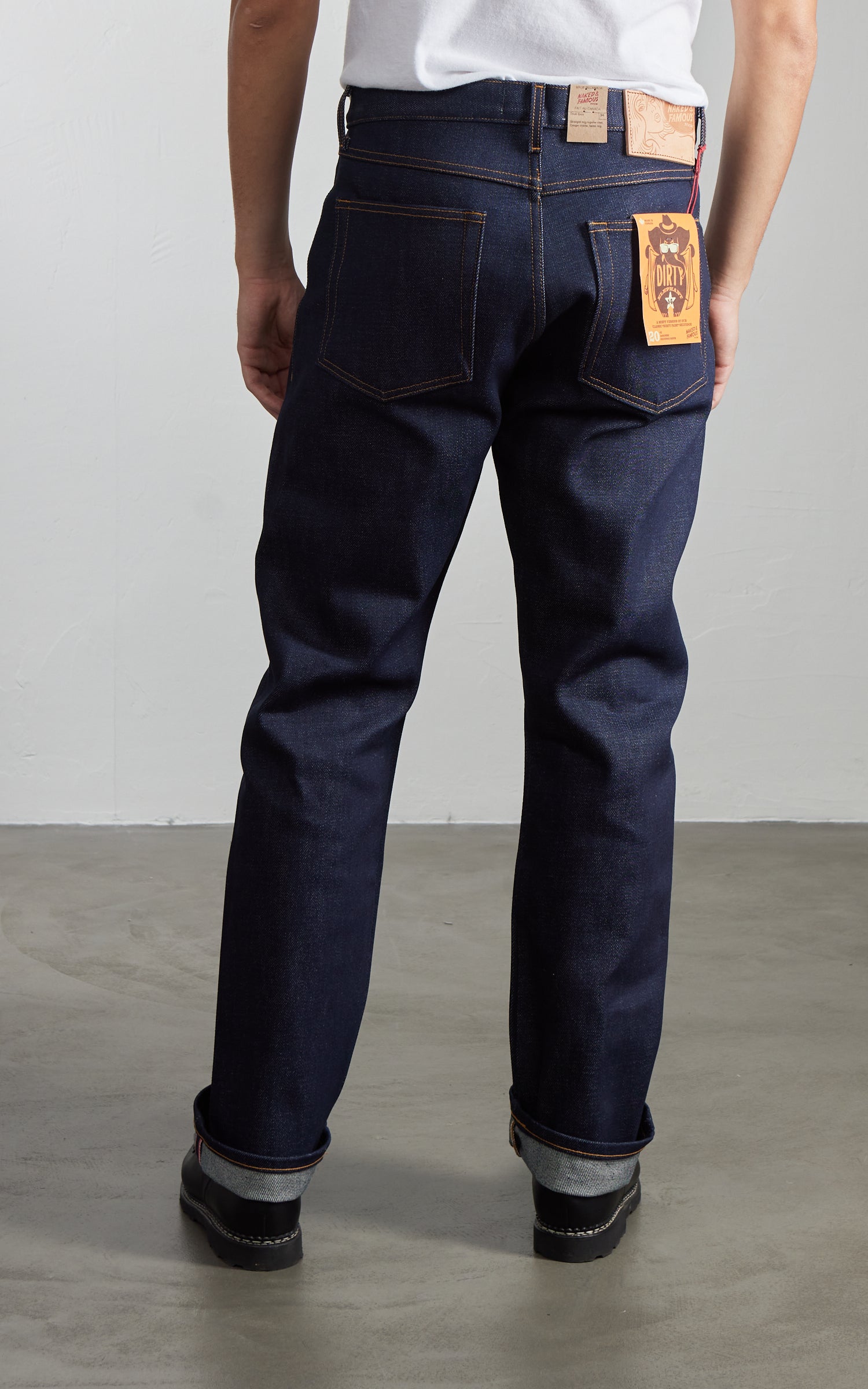 Naked & Famous Denim True Guy Elephant 14 - Dirty Elephant Selvedge Indigo 20oz