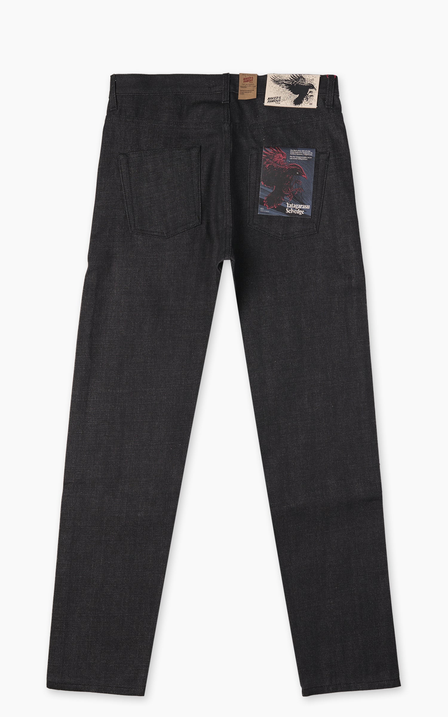 Naked & Famous Denim Easy Guy Yatagarasu Selvedge Black 15oz