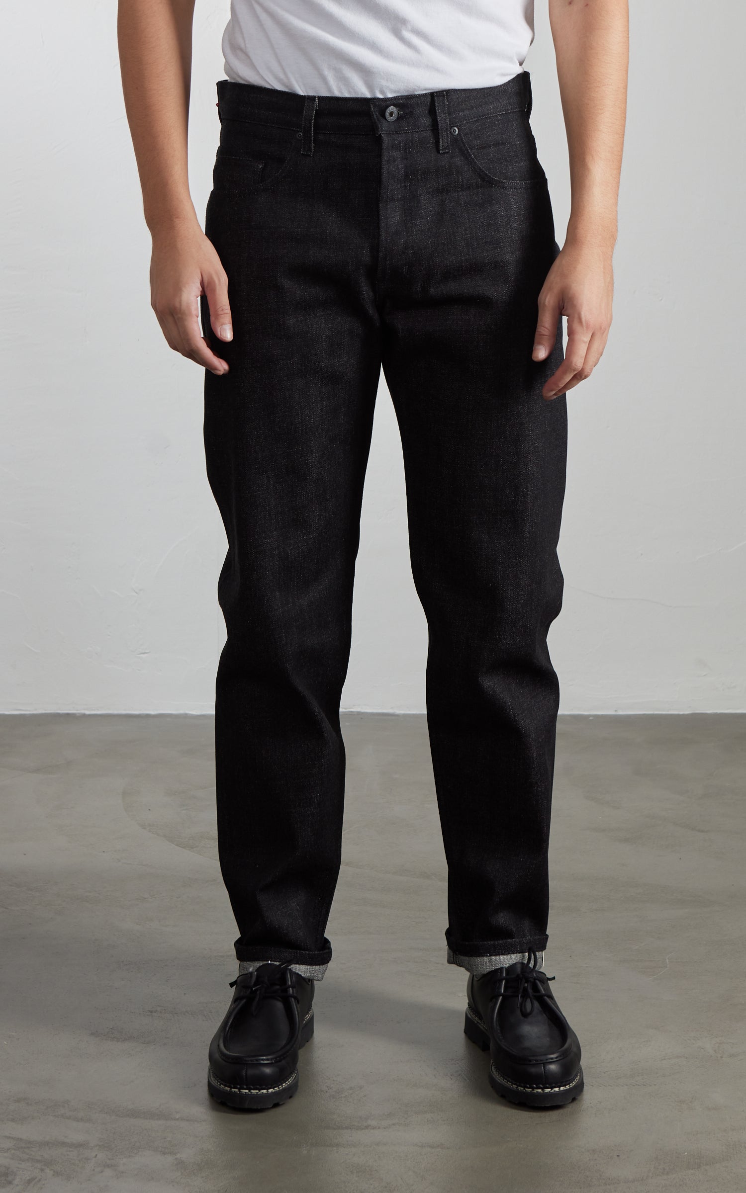 Naked & Famous Denim Easy Guy Yatagarasu Selvedge Black 15oz
