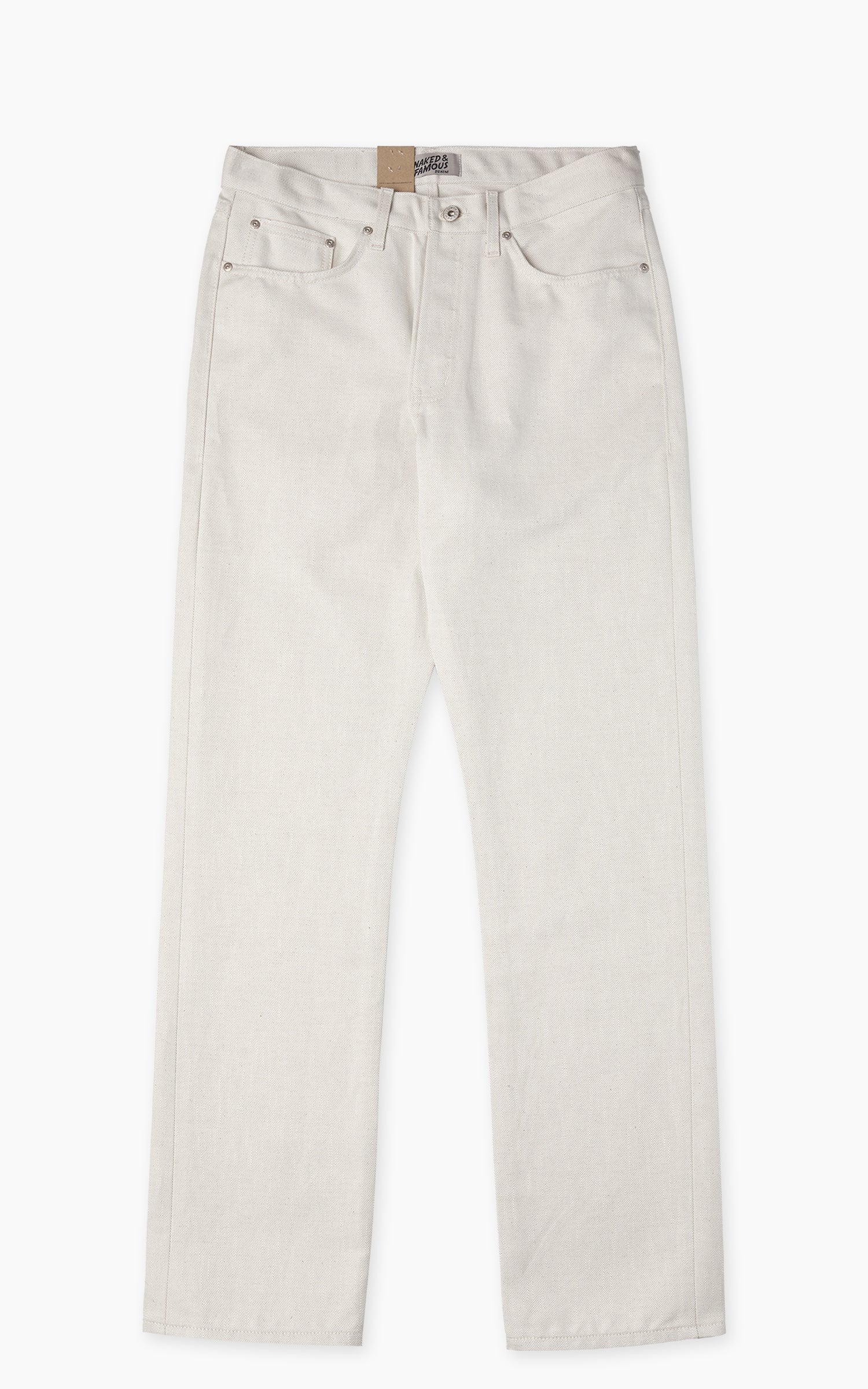Naked & Famous Denim True Guy Tabi Selvedge Off White 11.5oz