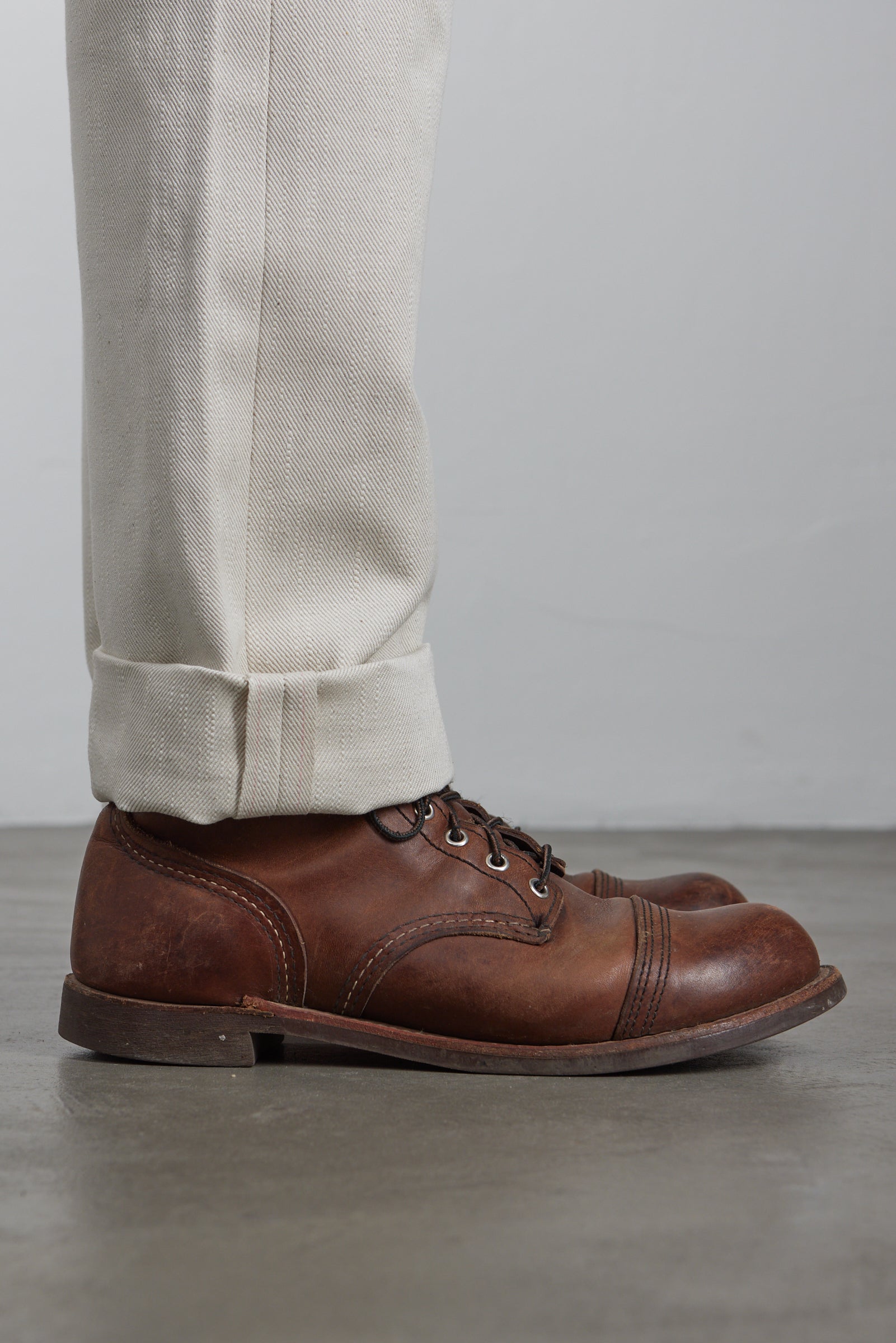 Naked & Famous Denim True Guy Tabi Selvedge Off White 11.5oz