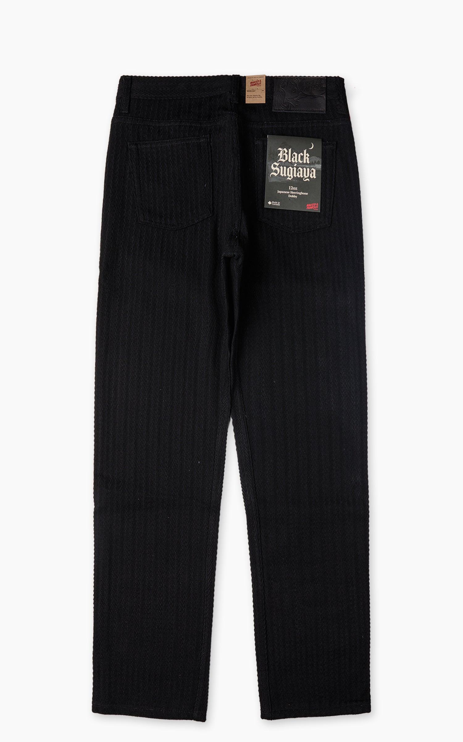 Naked & Famous Denim Weird Guy Black Sugiaya