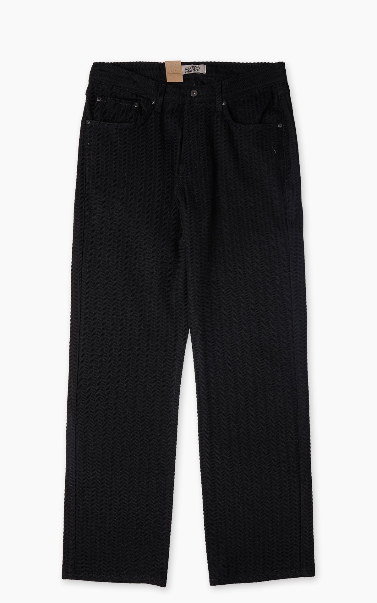 Naked & Famous Denim True Guy Black Sugiaya