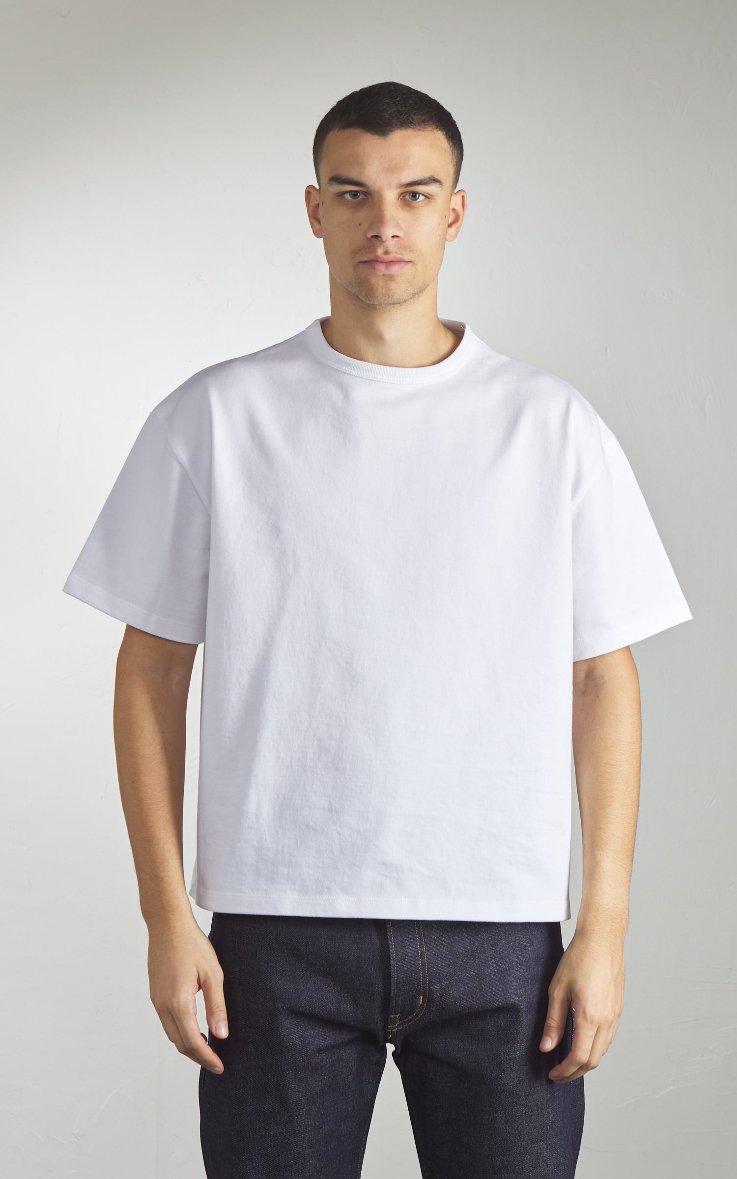 Naked & Famous Denim Strong Tee Heavyweight Jersey 11oz White