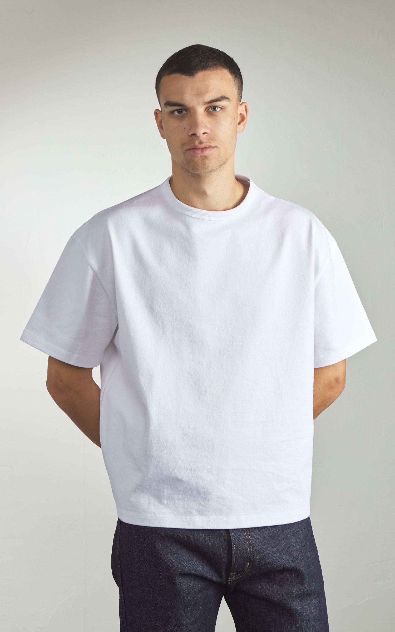 Naked & Famous Denim Strong Tee Heavyweight Jersey 11oz White