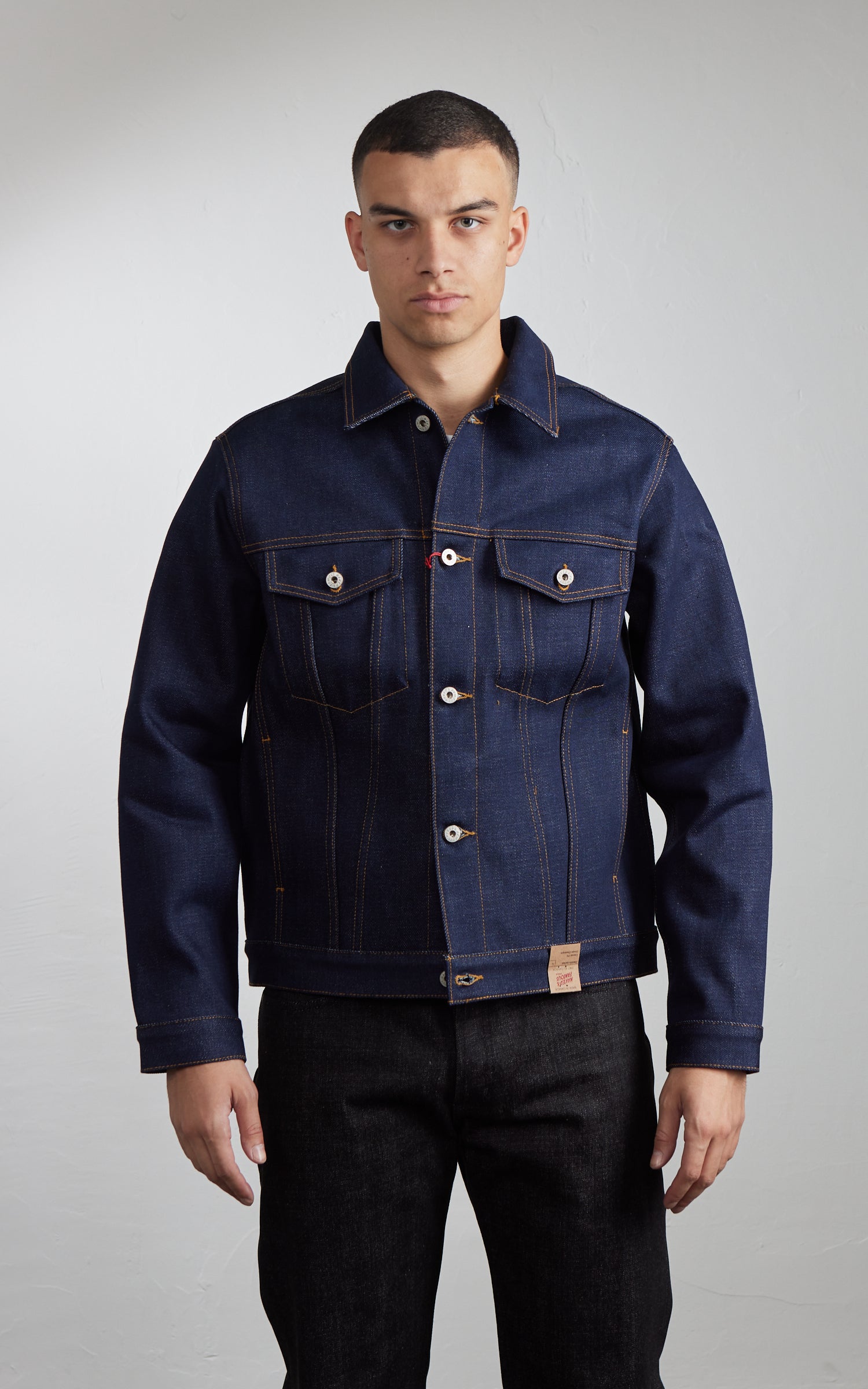 Naked & Famous Denim Denim Jacket Elephant 14 - Dirty Elephant Selvedge Indigo 20oz