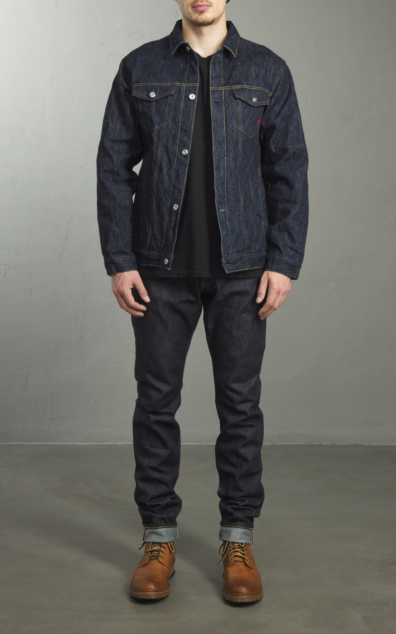 Naked & Famous Denim Denim Jacket MIJ12 Aomidori Selvedge 16oz