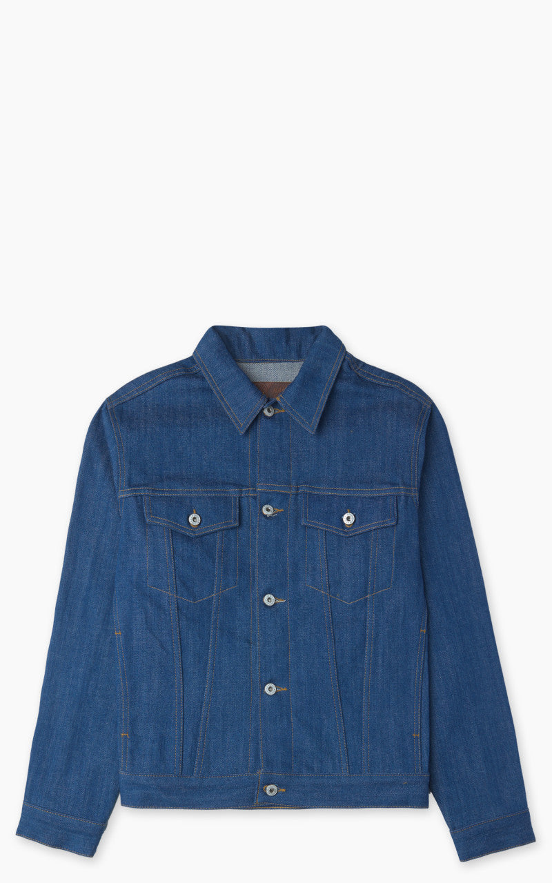 Naked & Famous Denim Denim Jacket Oceans Edge Selvedge Blue 13oz