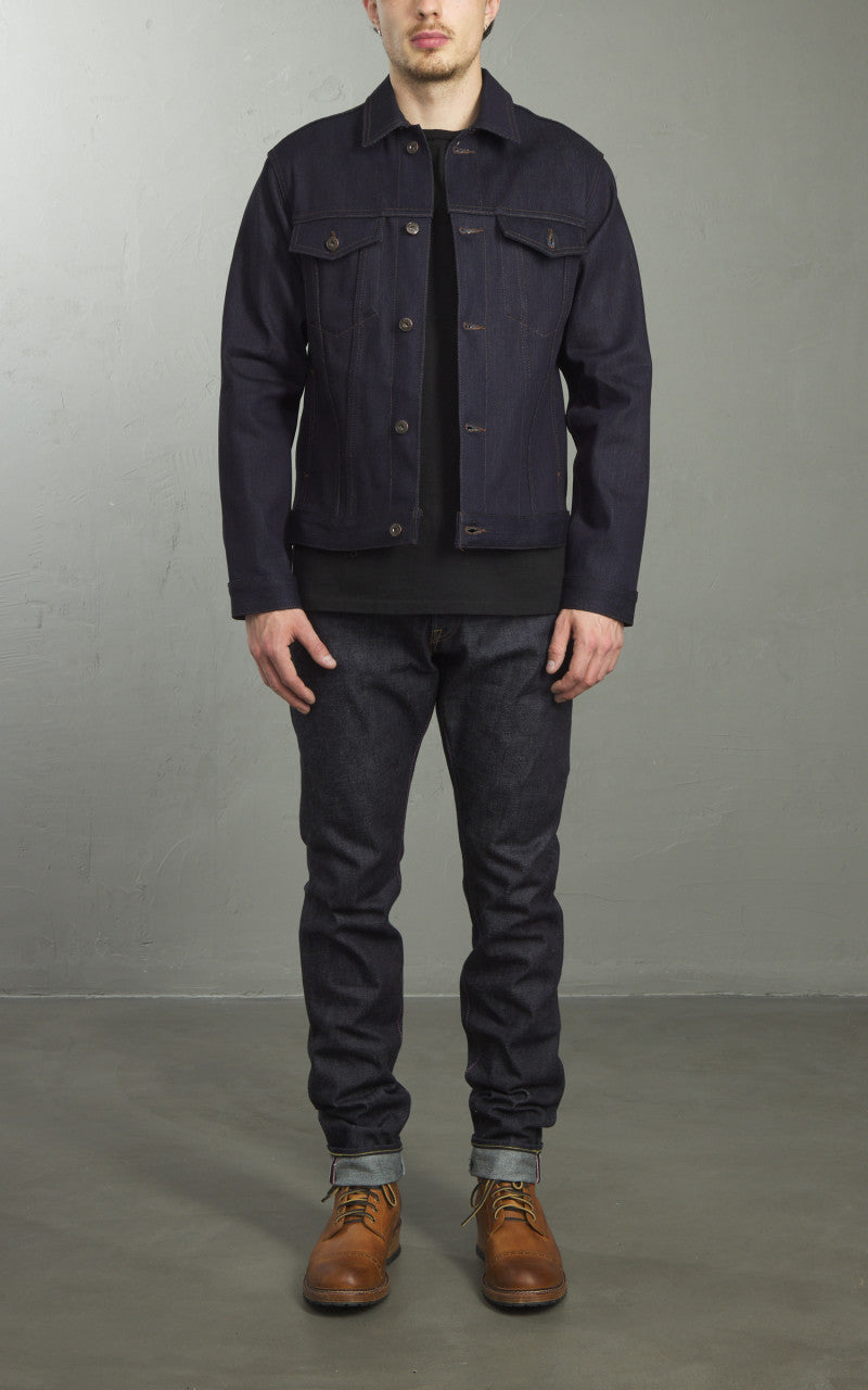 Naked & Famous Denim Denim Jacket Matcha Selvedge 15oz