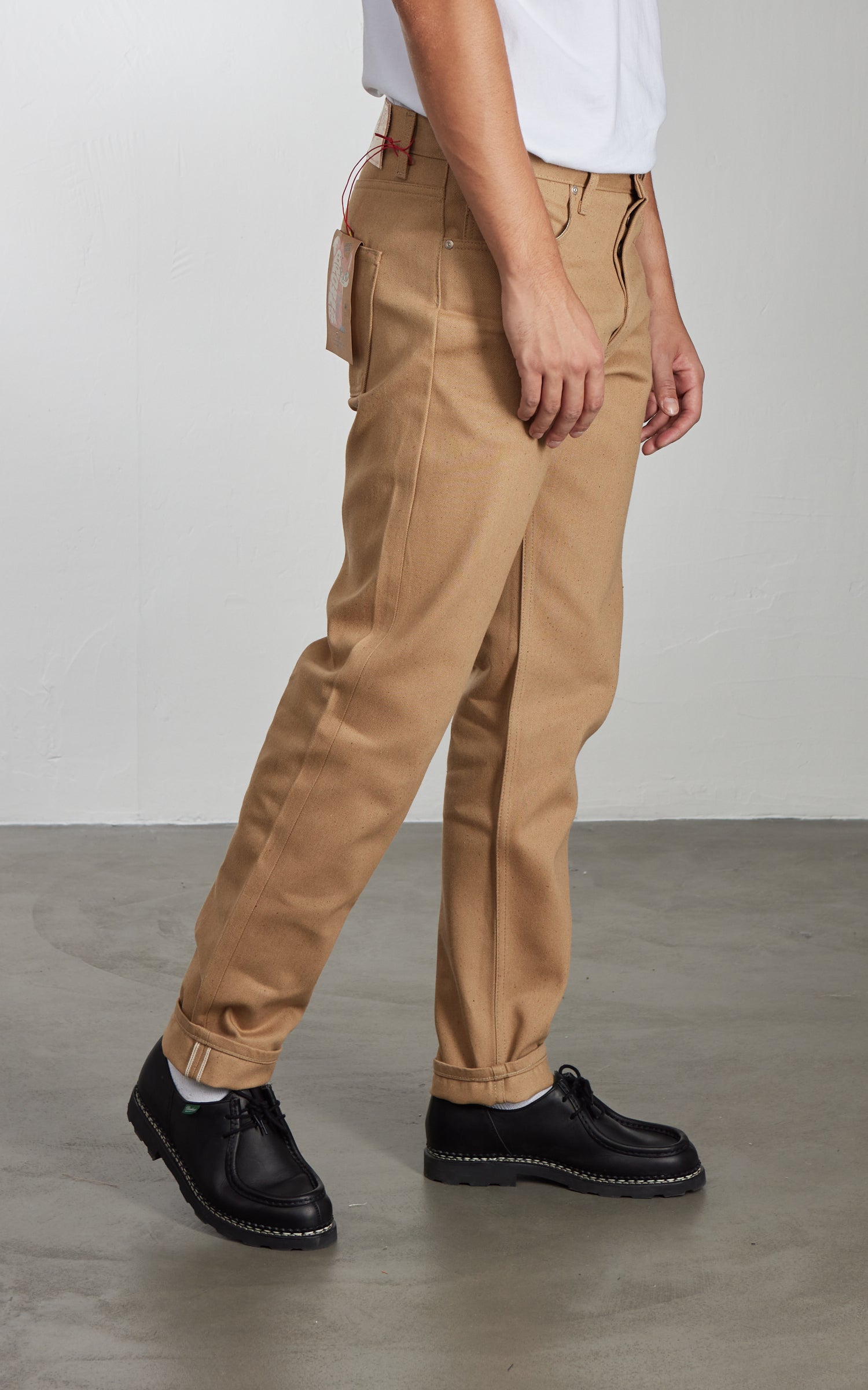 Naked & Famous Denim Easy Guy Brown Fox Selvedge Brown 13oz