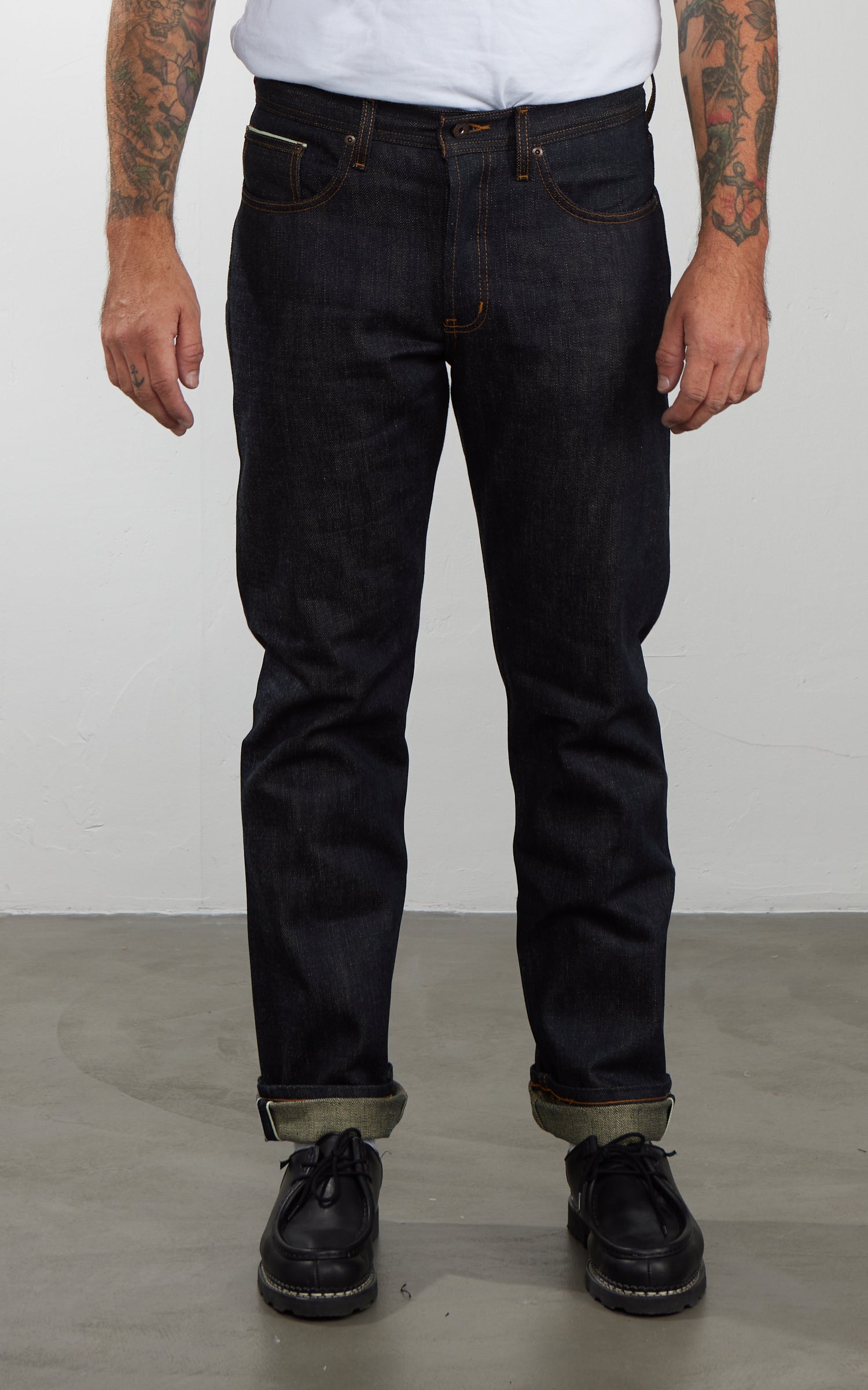 Naked & Famous Denim Weird Guy Harionago Selvedge Indigo 14oz