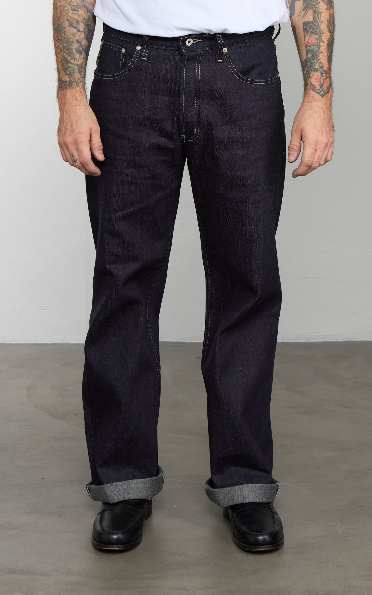 Naked & Famous Denim Strong Guy Fox Fibre Green Weft