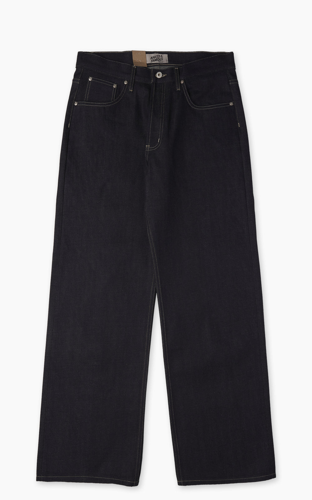 Naked & Famous Denim Strong Guy Fox Fibre Green Weft