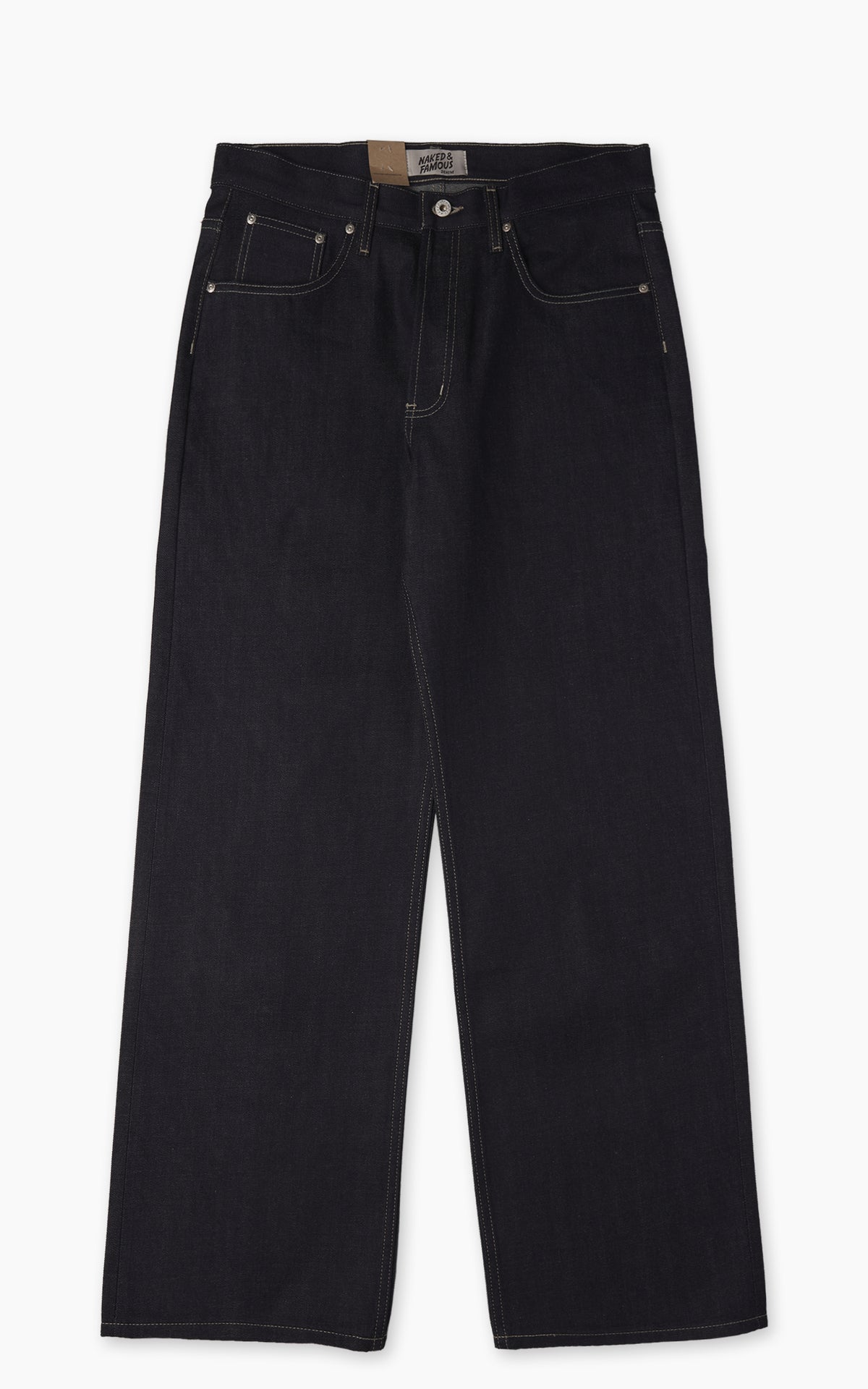 Naked & Famous Denim Strong Guy Fox Fibre Green Weft