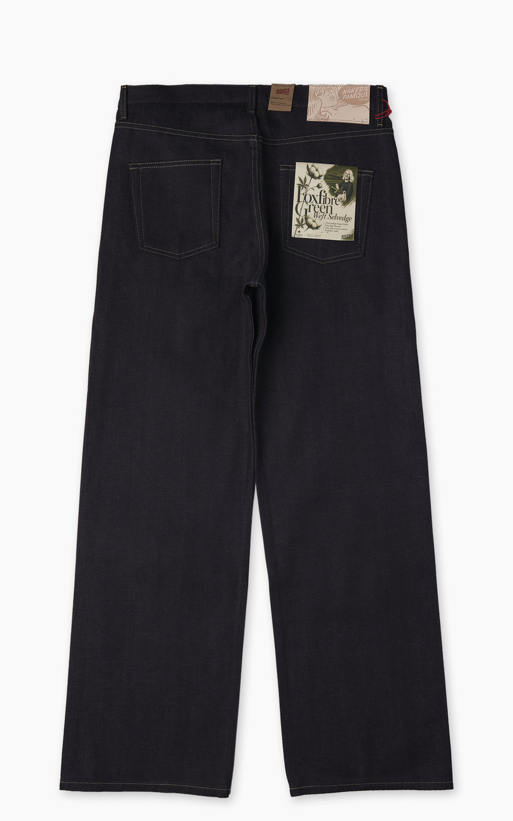 Naked & Famous Denim Strong Guy Fox Fibre Green Weft