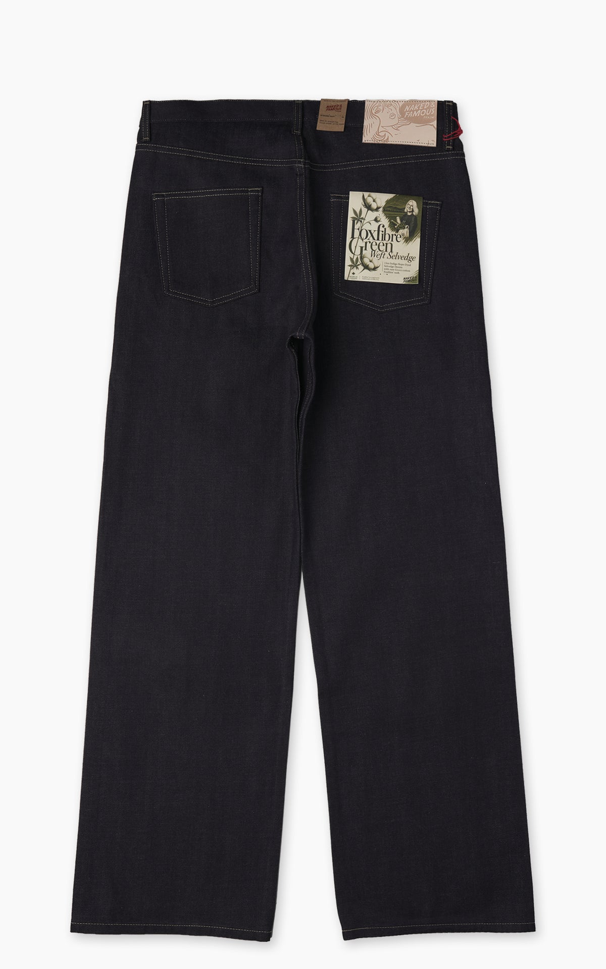 Naked & Famous Denim Strong Guy Fox Fibre Green Weft