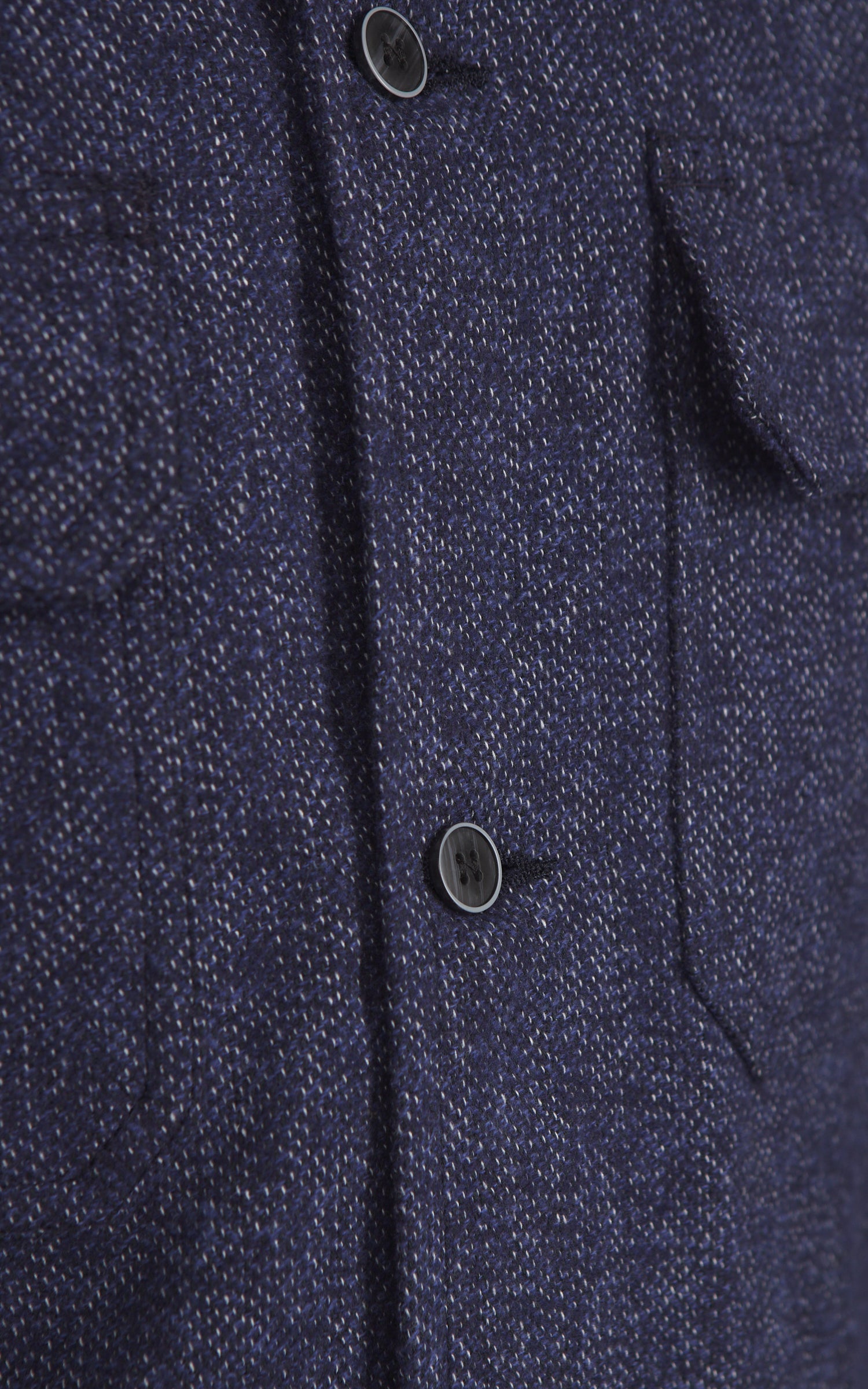 Naked & Famous Denim Work Shirt Herringbone Triple Twist Indigo