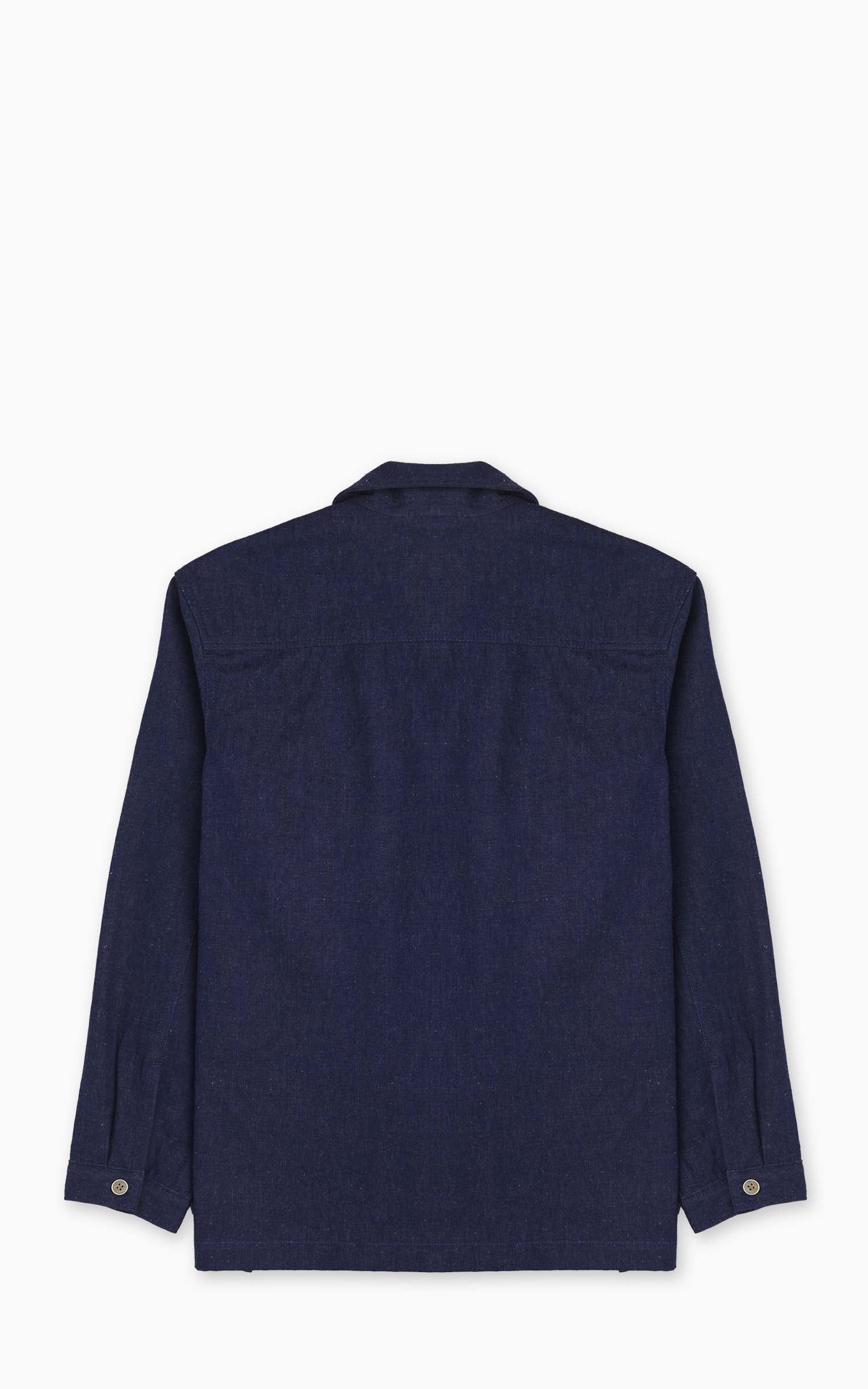 Naked & Famous Denim Work Shirt 2/1 Nep Denim Indigo