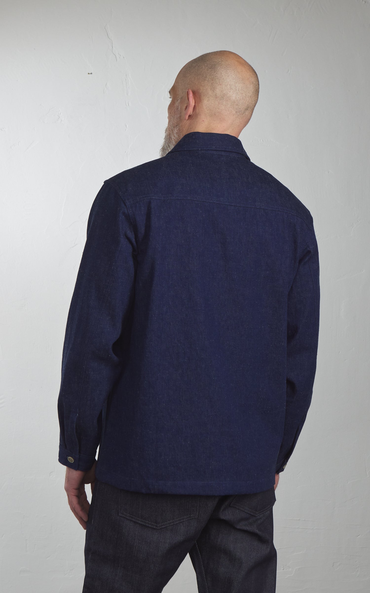 Naked & Famous Denim Work Shirt 2/1 Nep Denim Indigo