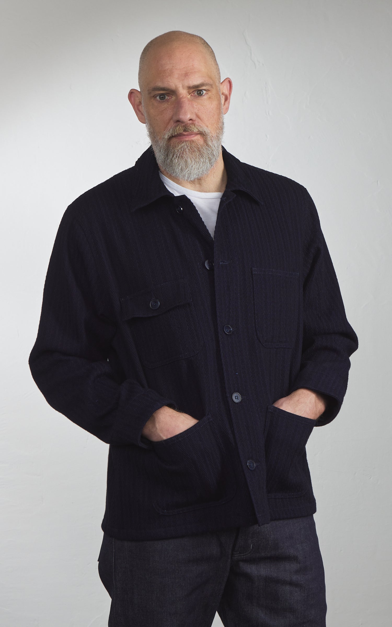 Naked & Famous Denim Chore Coat Sugiaya Indigo