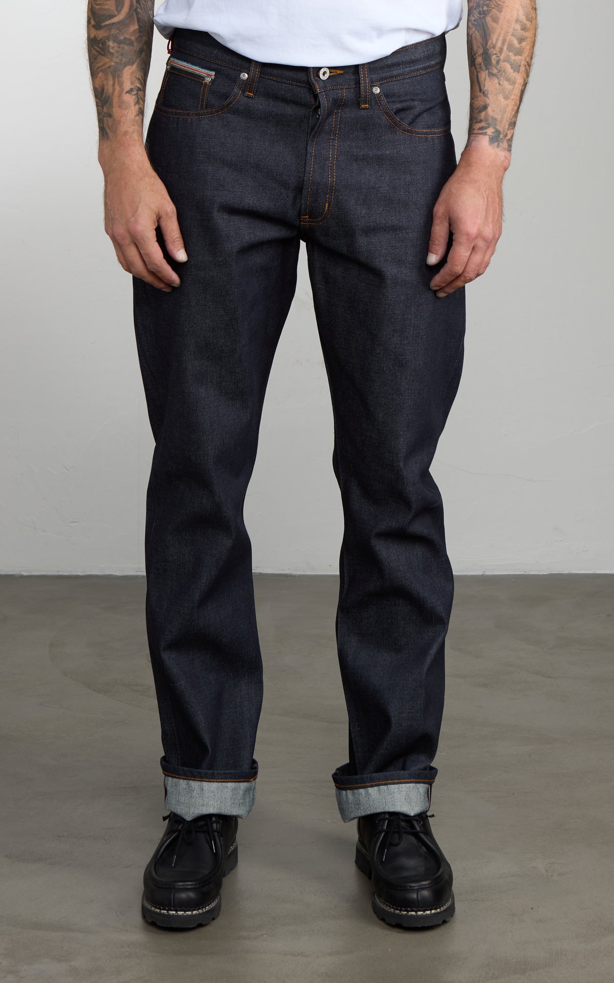 Naked & Famous Denim True Guy Dia De Los Muertos Selvedge Fledermaus