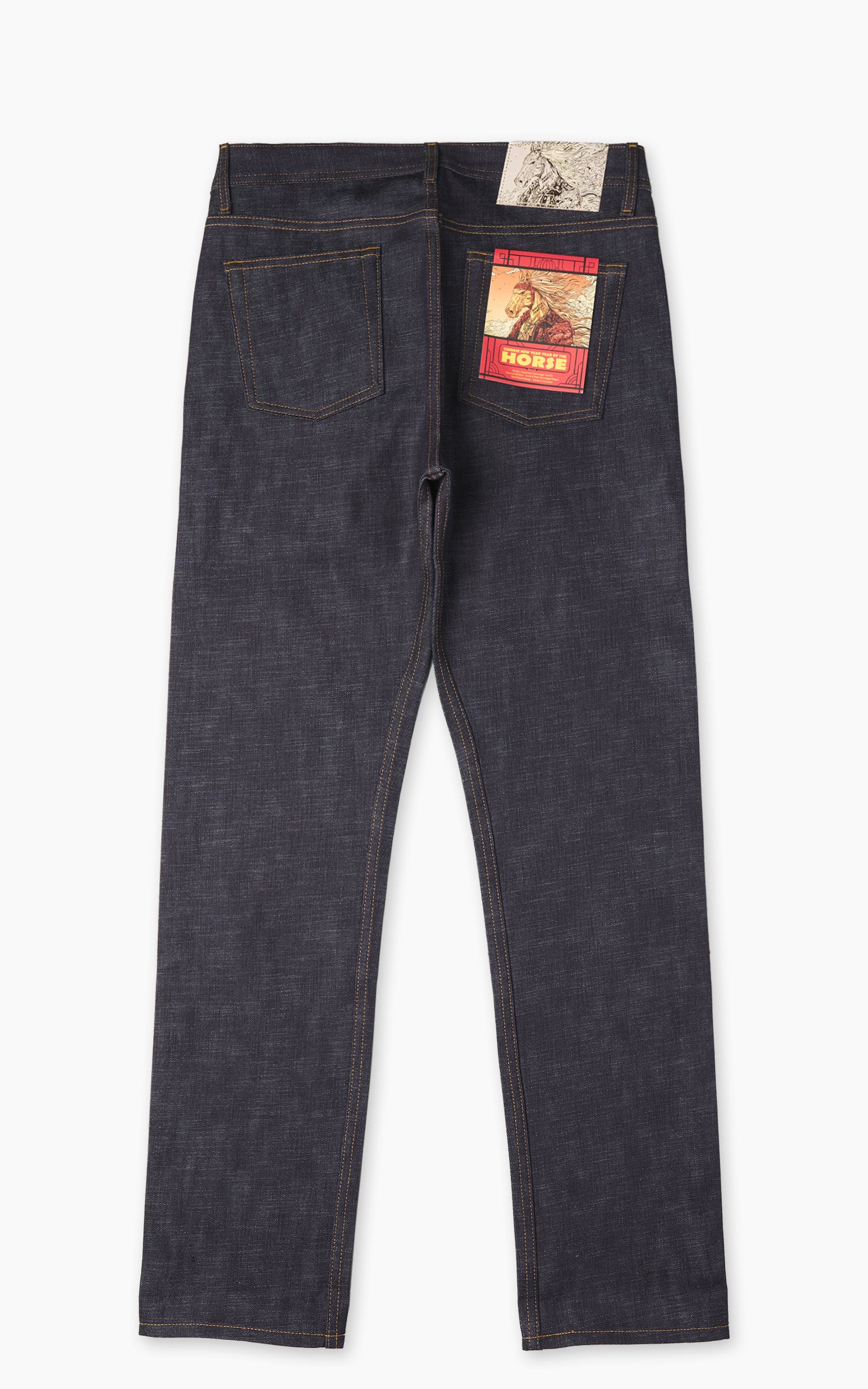 Naked & Famous Denim Weird Guy Chinese New Year - Year Of The Horse Indigo 12.5oz