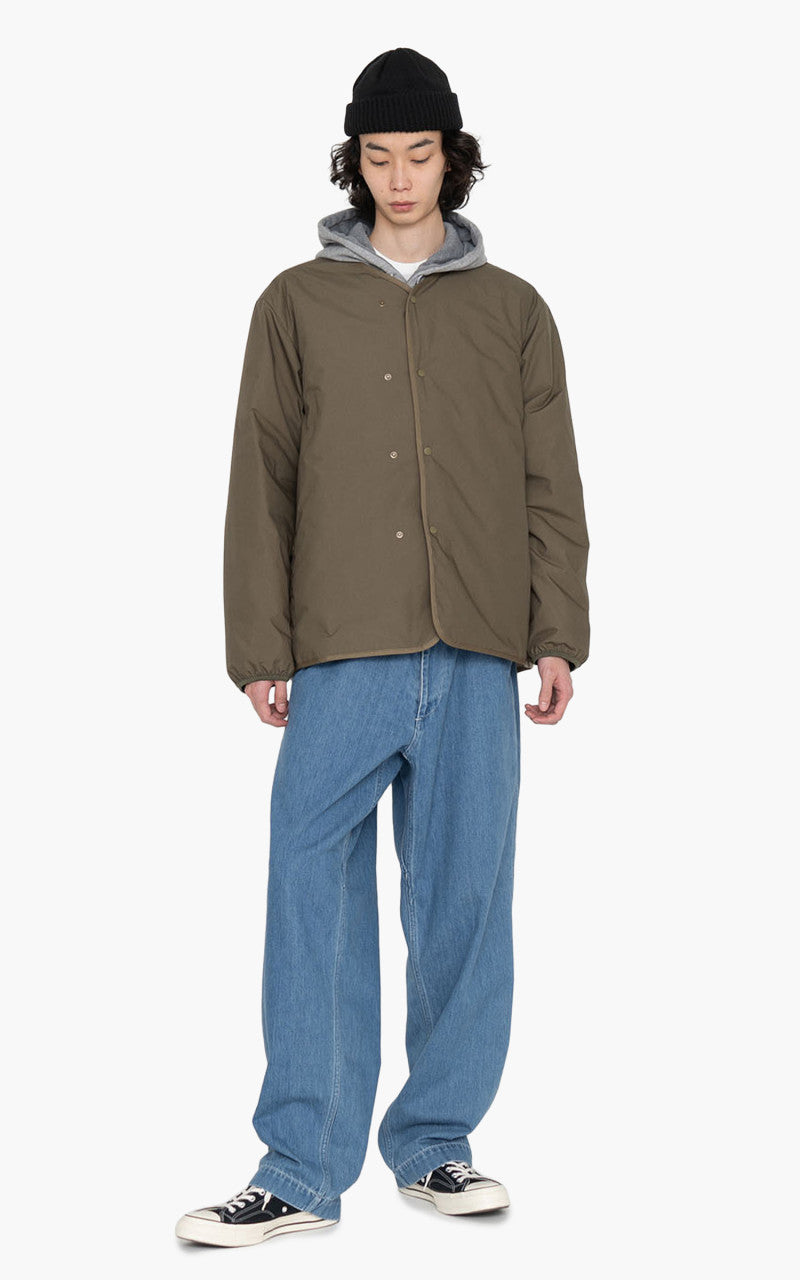 Nanamica Reversible Down Cardigan Khaki Beige