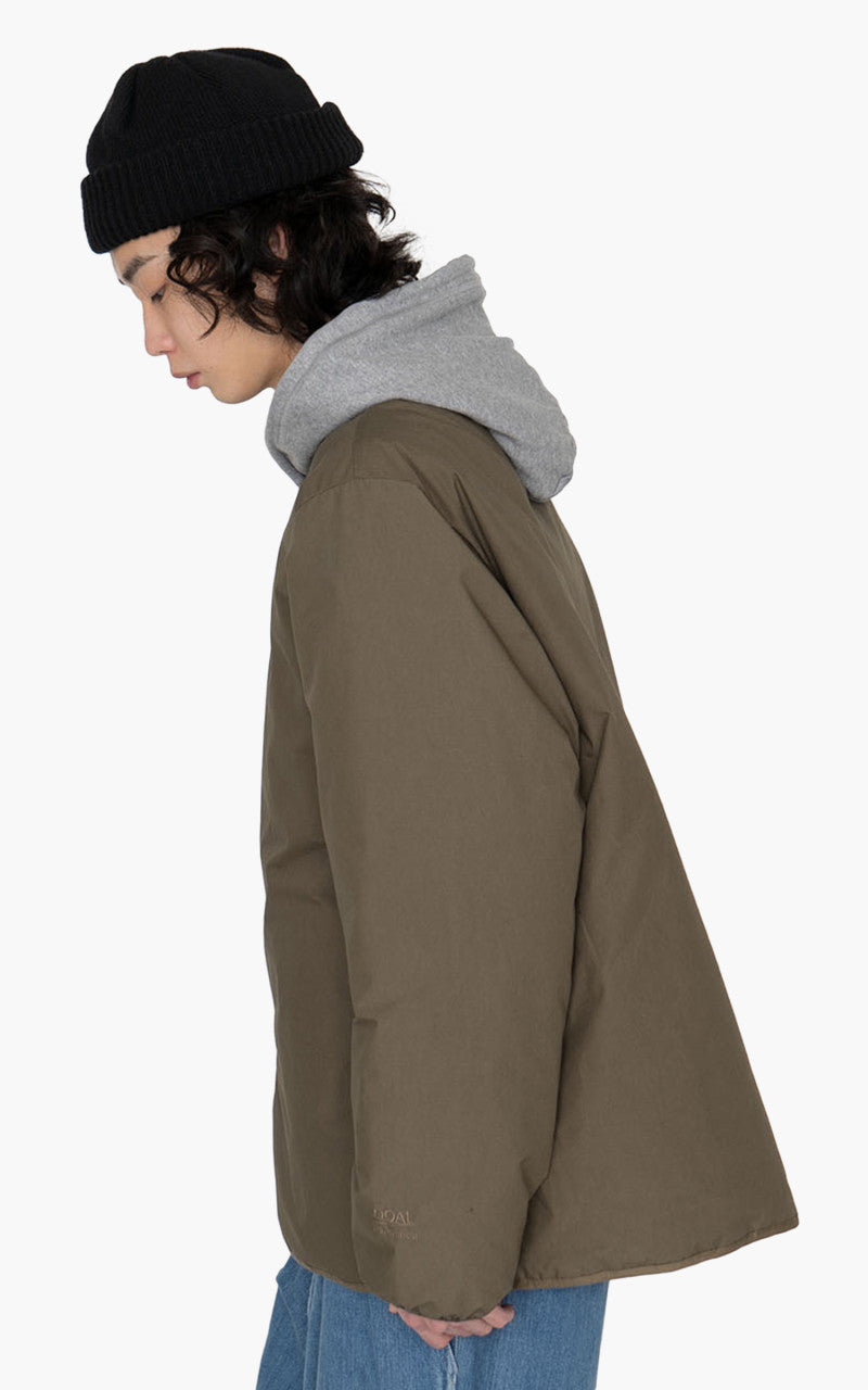 Nanamica Reversible Down Cardigan Khaki Beige