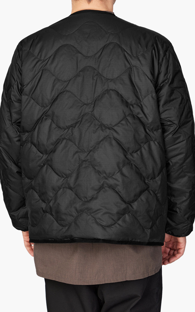 Nanamica Reversible Down Cardigan Black