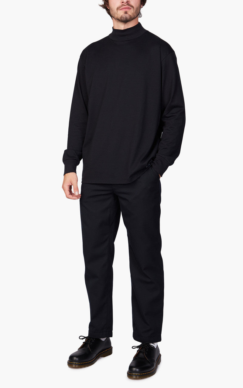 Nanamica Mock Neck L/S Tee Black
