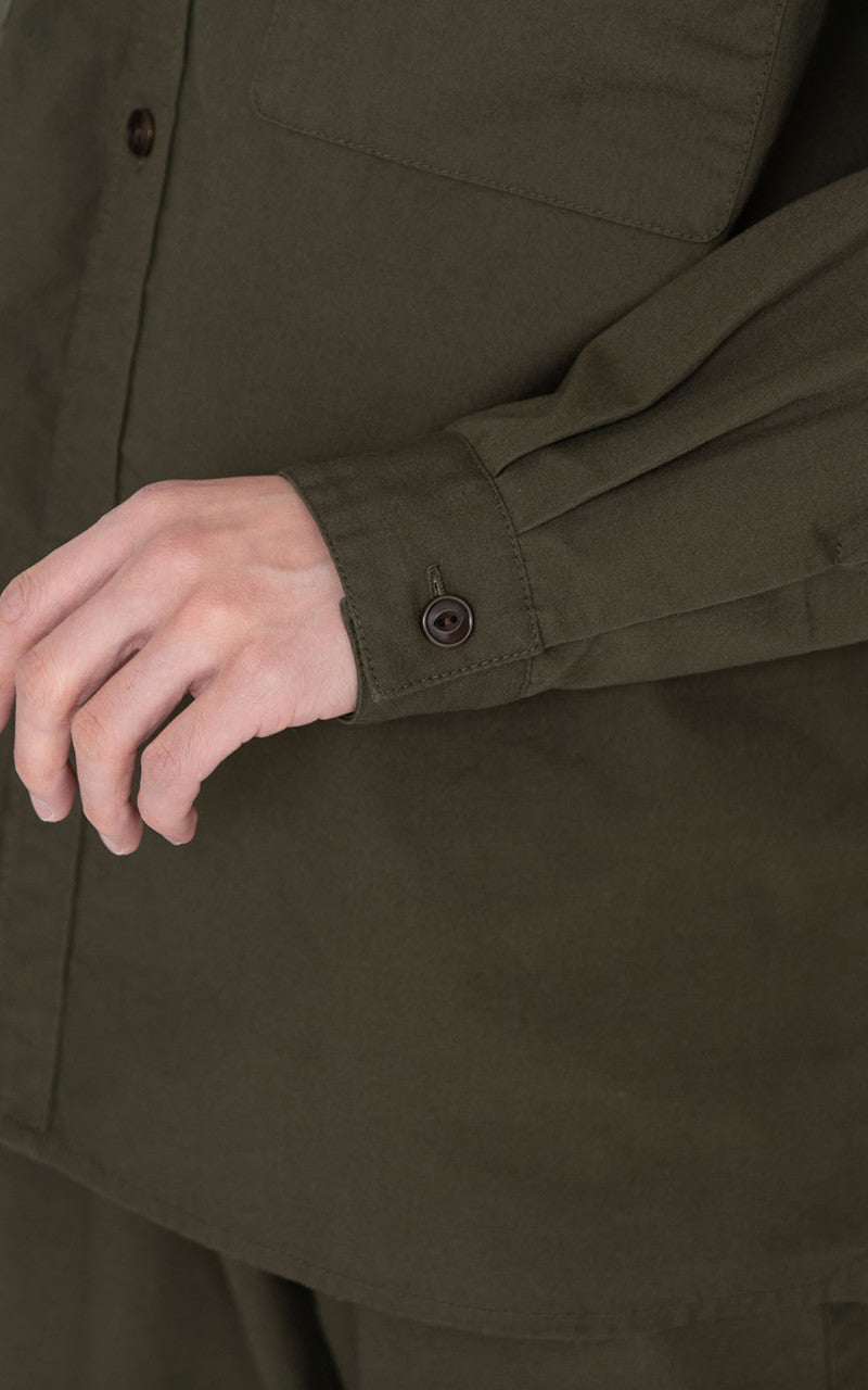 Nanamica Utility Light Wind Shirt Khaki