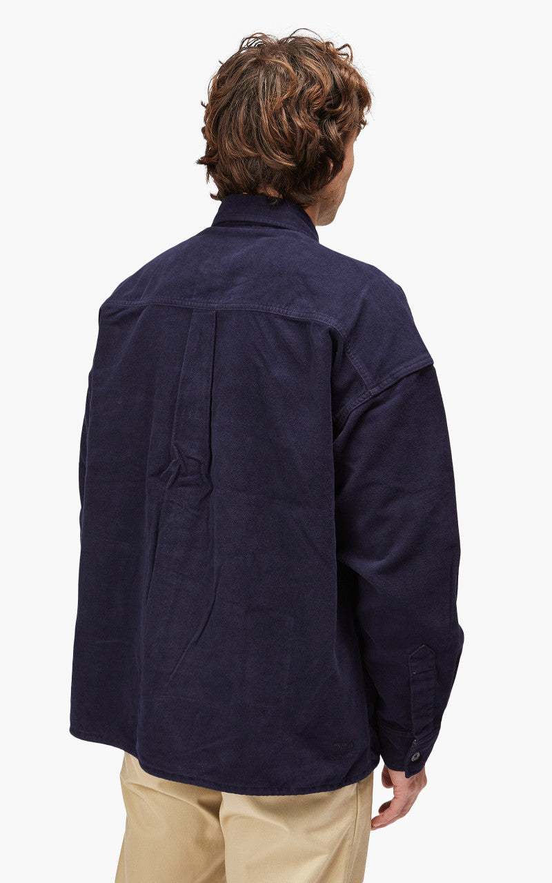 Nanamica Flannel CPO Shirt Jacket Navy
